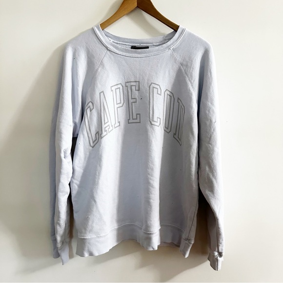 Free People X Retro Brand Cape Cod Classic Crew Sweatshirt - Picture 4 of 9
